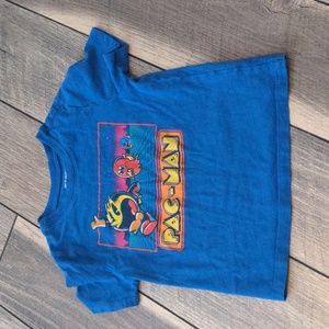 Old Navy Pac-Man Graphic T-Shirt 4T Blue Short Sleeve Retro Gamer Tee